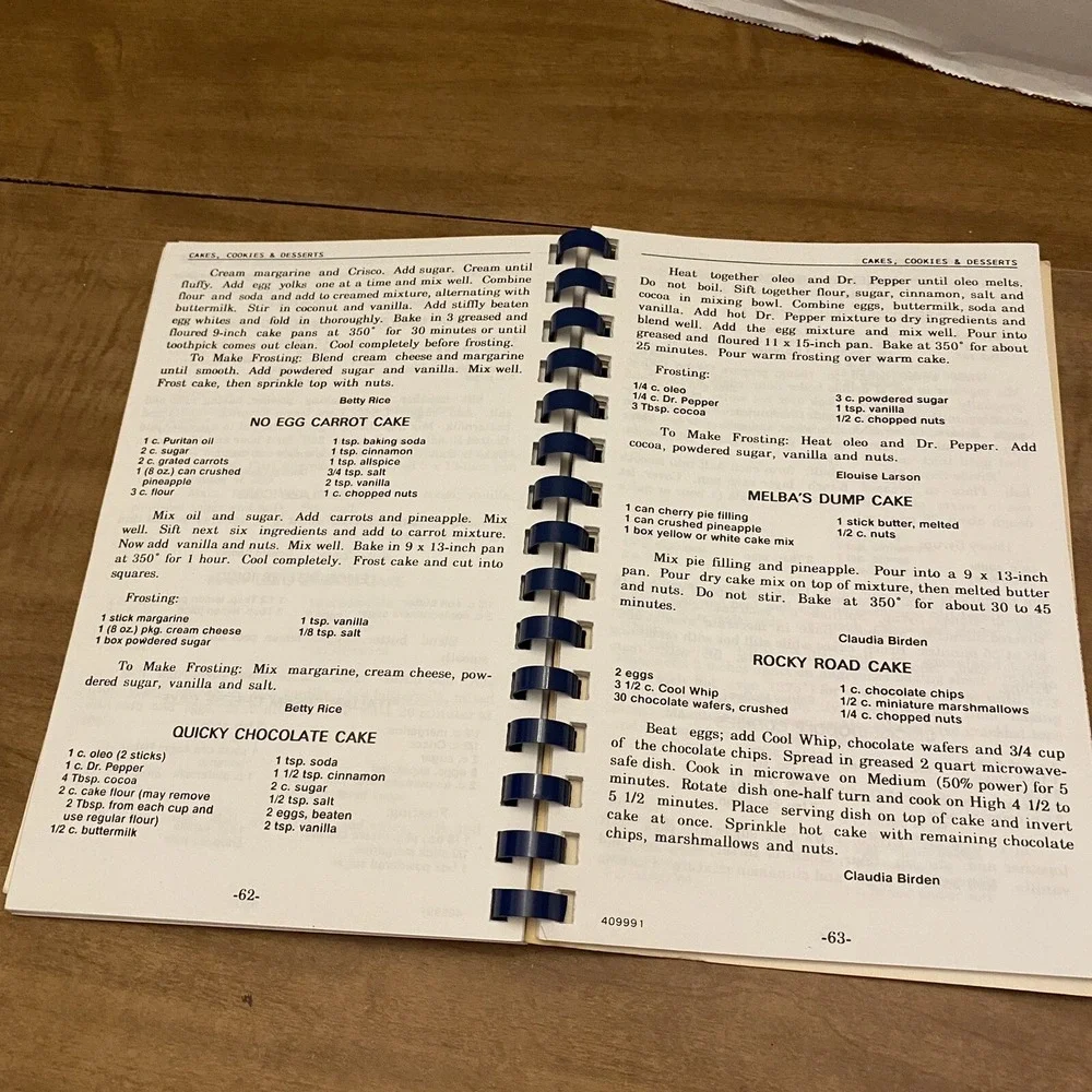 VTG Regional Cookbook Triangle Squares Square Dance Club Seasoned Love Denton TX